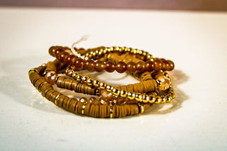 5 Row CCB & Acrylic Bead Bracelet - Dear GigiBlack