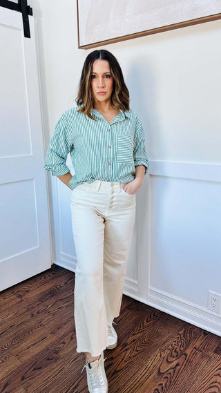 Lulu Ivory High Rise Crop - Dear Gigi24Ivory