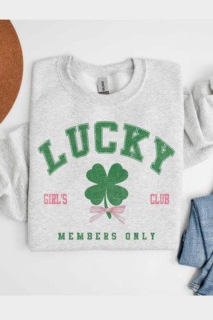 LUCKY GIRLS CLUB GRAPHIC SWEATSHIRT - Dear GigiSmall