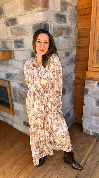 Bronzed Blooms Dress
