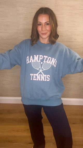 Hamptons Tennis Sweatshirt - Dear GigiBlueS