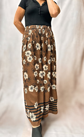 Isla Brown Floral Pants