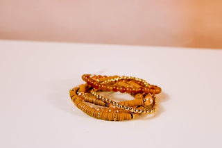 5 Row CCB & Acrylic Bead Bracelet - Dear GigiBlack