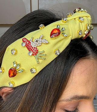 Rhinestone Bunny Headband - Dear GigiYellow
