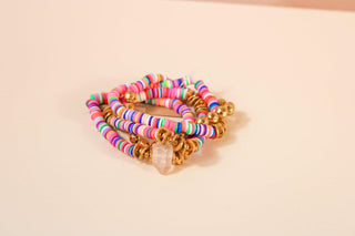 Multi Stacker Bracelet - Dear GigiPink