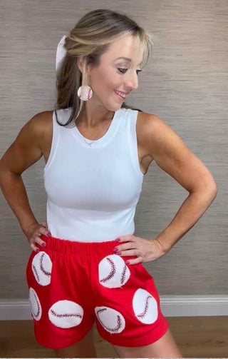 Take me out to the ball game shorts - Dear GigiSmall