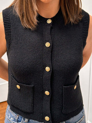 Black Sweater Vest - Dear GigiS