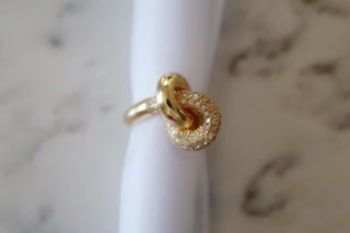 CZ Knot Ring - Dear GigiGold