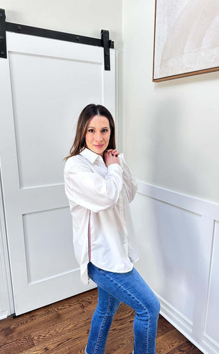 Twill Tape Oversized Buttondown - Dear GigiS