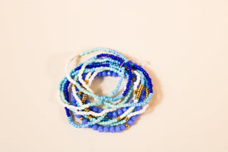 Stackable Multi - Layer Bead Bracelet - Dear GigiWhite