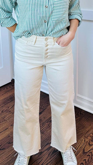 Lulu Ivory High Rise Crop - Dear Gigi24Ivory