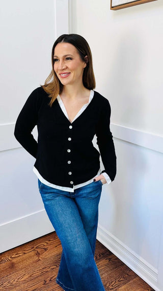 V Neck Button Down Combo - Dear GigiS/M