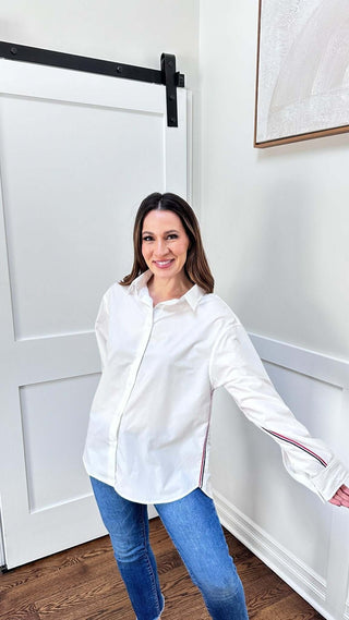Twill Tape Oversized Buttondown - Dear GigiS