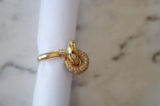 CZ Knot Ring - Dear GigiGold