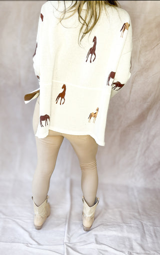 camel knit jeggings
