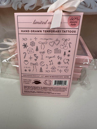Hand Drawn Temporary Tattoos - Dear Gigi