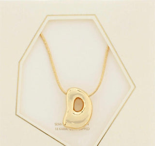 Bold Initials Pendant Necklace - Dear GigiA
