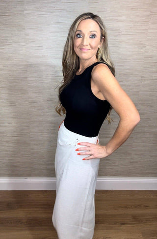 Linen midi wrap skirt - Dear GigiSmall
