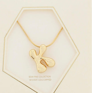 Bold Initials Pendant Necklace - Dear GigiA