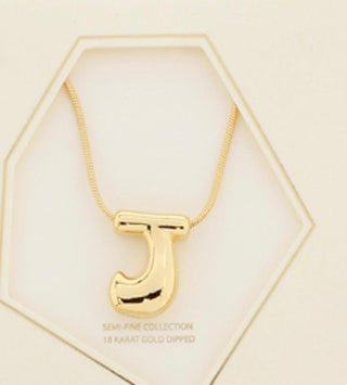 Bold Initials Pendant Necklace - Dear GigiA