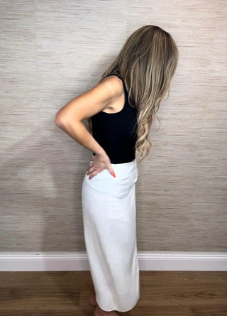 Linen midi wrap skirt - Dear GigiSmall