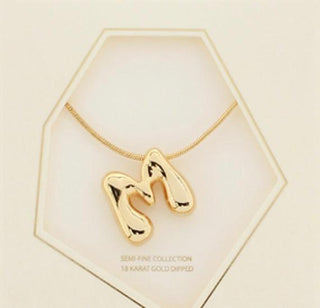 Bold Initials Pendant Necklace - Dear GigiA