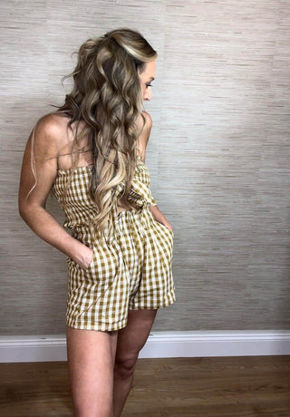 Gingham Plaid Tube Set - Dear GigiSmall
