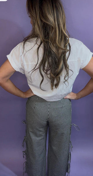 Gingham Bow Pants - Dear GigiS