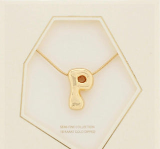 Bold Initials Pendant Necklace - Dear GigiA