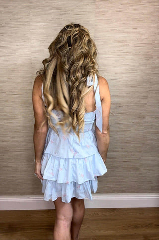 Poplin Bow Corset Dress - Dear GigiSmall