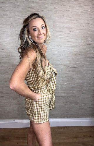 Gingham Plaid Tube Set - Dear GigiSmall