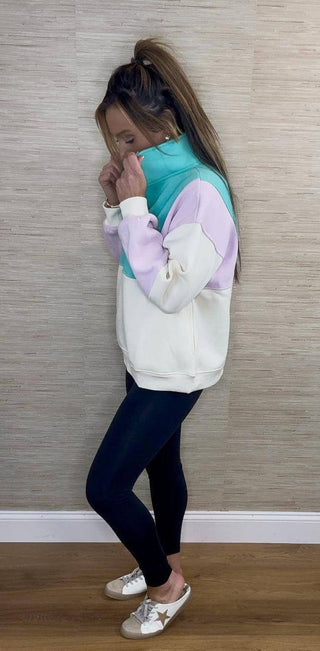 Glo Colorblock Pullover - Dear GigiL