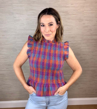 Madras Plaid Tank