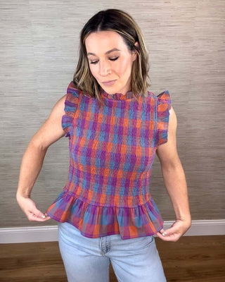 Madras Plaid Tank