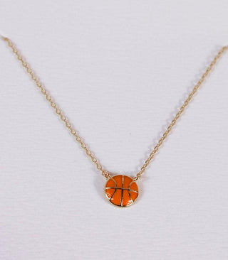 Basketball Ball Pendant Necklace - Dear GigiGold