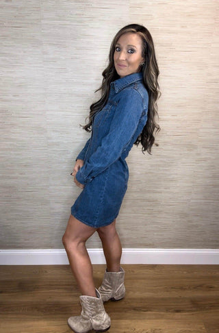 Grace Denim Dress - Dear GigiS
