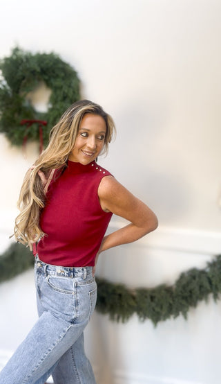 Merlot Pearl Turtleneck - Dear GigiS