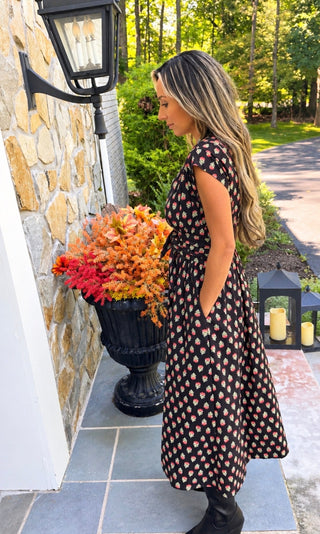 The Midnight Poppy Maxi Dress - Dear GigiS