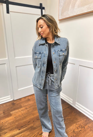 Coastal Drift Denim Set - Dear GigiS