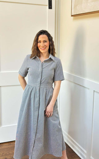 Black Short Sleeve Dress - Dear GigiXS