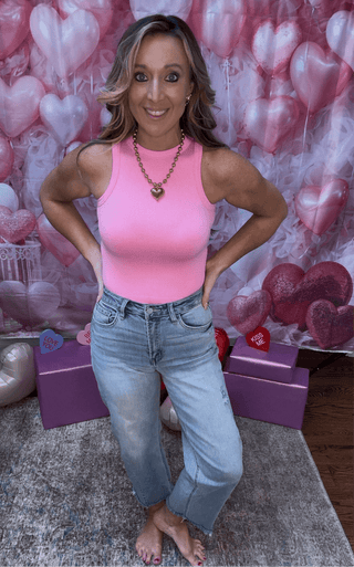 Pink Basic Tank - Dear GigiPinkO/S