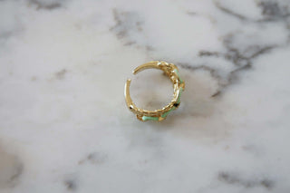 Enamel Chain Ring - Dear GigiGold