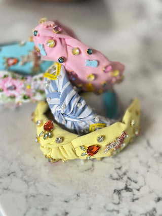 Rhinestone Bunny Headband - Dear GigiYellow