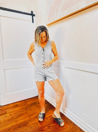 Rowan Denim Romper - Dear GigiS