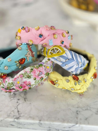 Rhinestone Bunny Headband - Dear GigiYellow