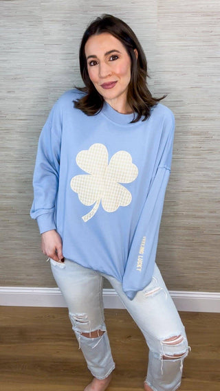 Feeling Lucky Clover Sweatshirt - Dear GigiS