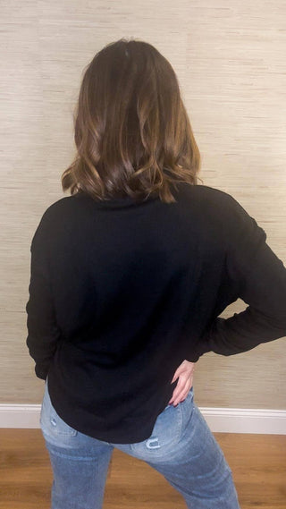 Long Sleeve V Neck - Dear GigiBlackS