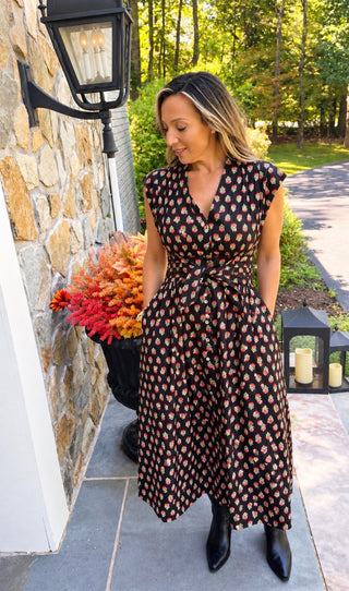 The Midnight Poppy Maxi Dress - Dear GigiS
