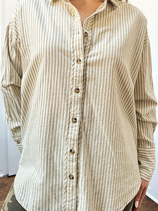 Sunbeam Stripe Button - Up Shirt - Dear GigiS