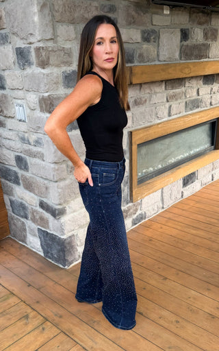 Starlight Rhinestone Jeans - Dear GigiXSBlue